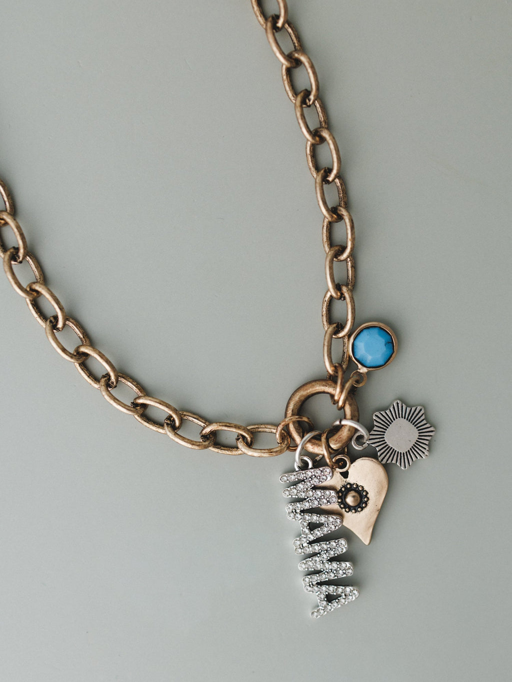 With Love Mama Charm Necklace - Mixed Metal - Pre Order