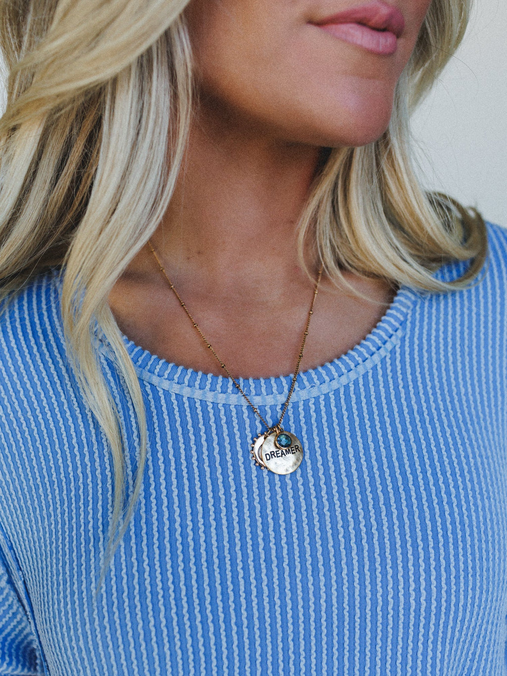 March Dreamer Birthstone Necklace - Aquamarine