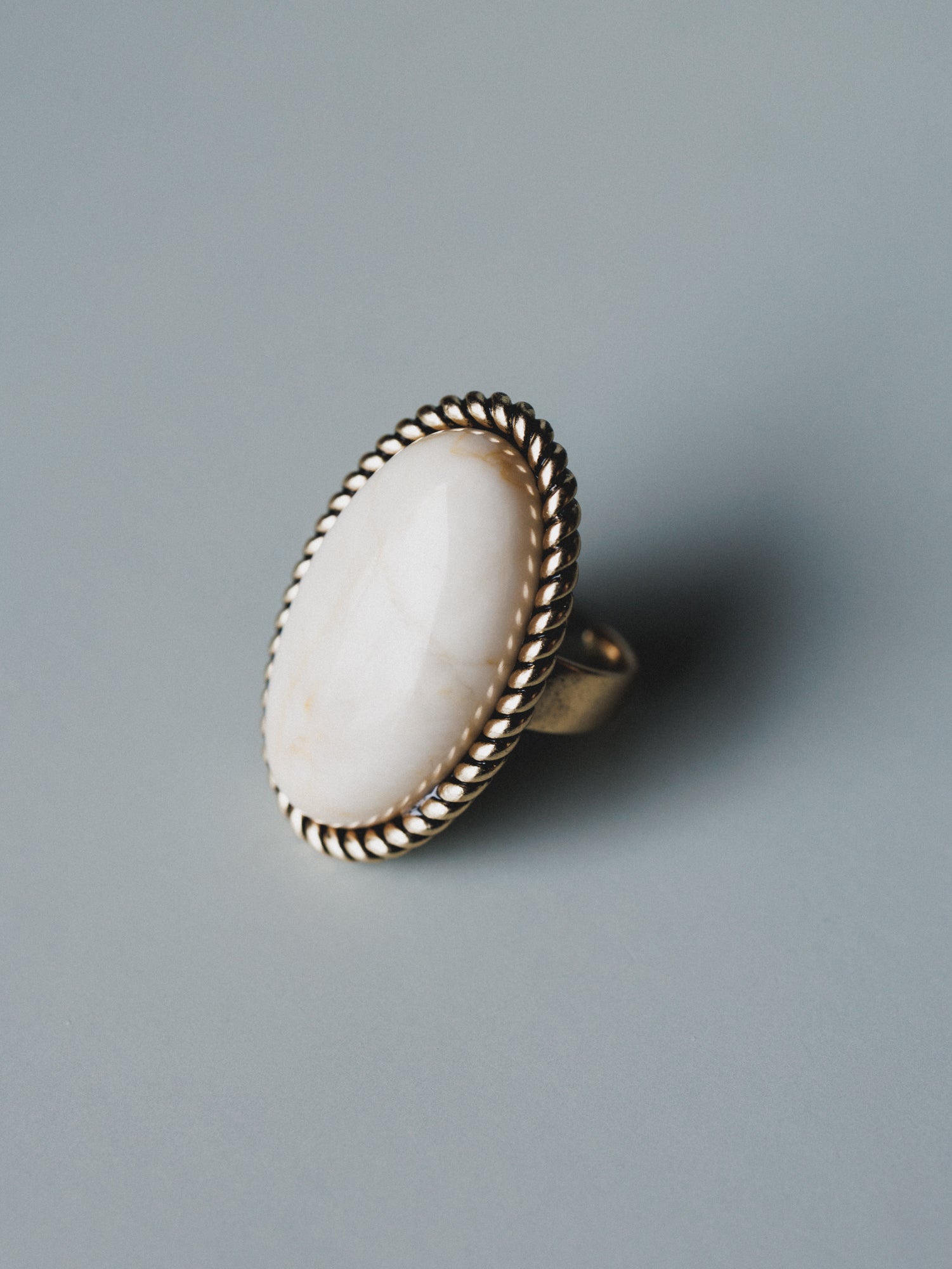 Roma Sun Stone Ring - White - Pre Order