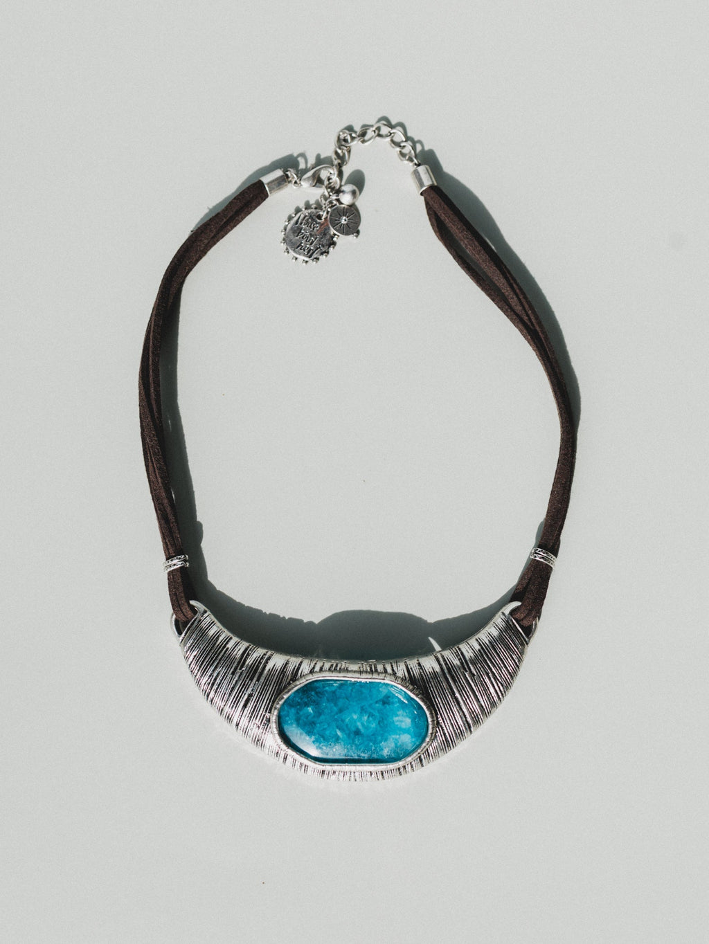 Ibiza Moon Statement Necklace - Turquoise