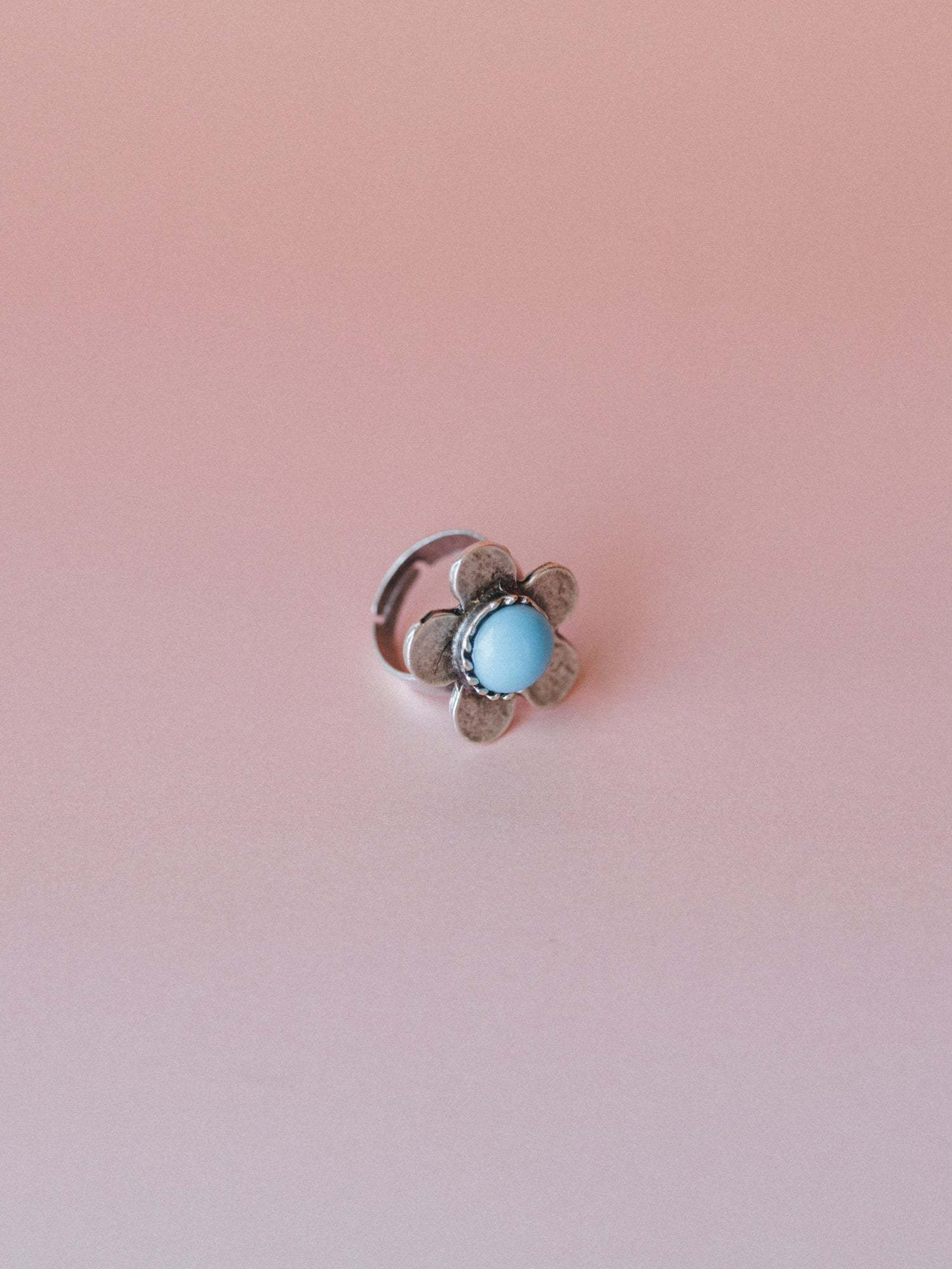 Flower Power Ring - Turquoise