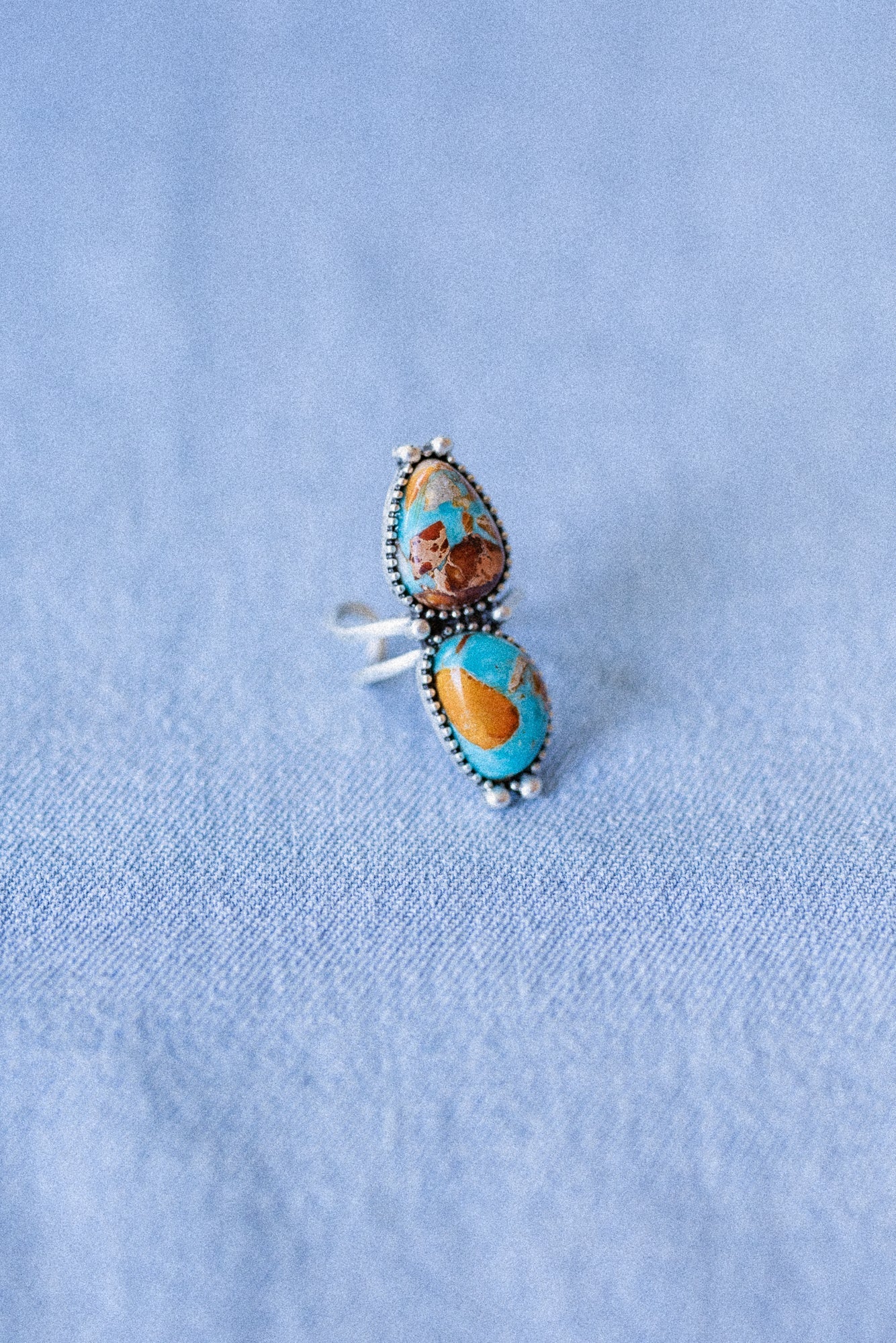 Twin Trails Ring - Turquoise