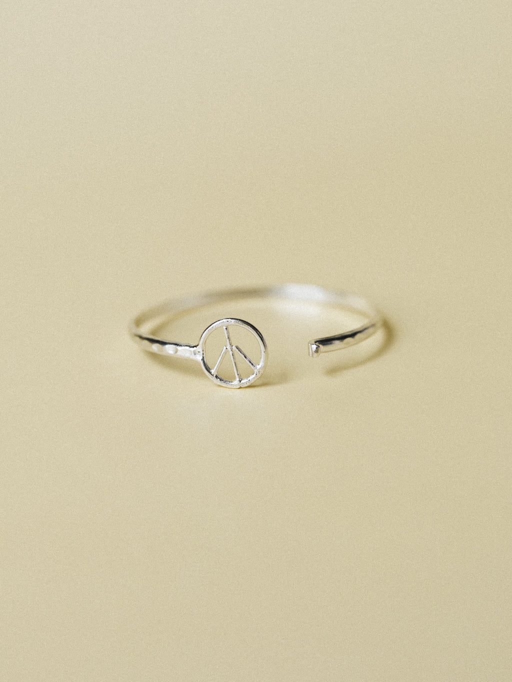 Peace Bangle - Silver