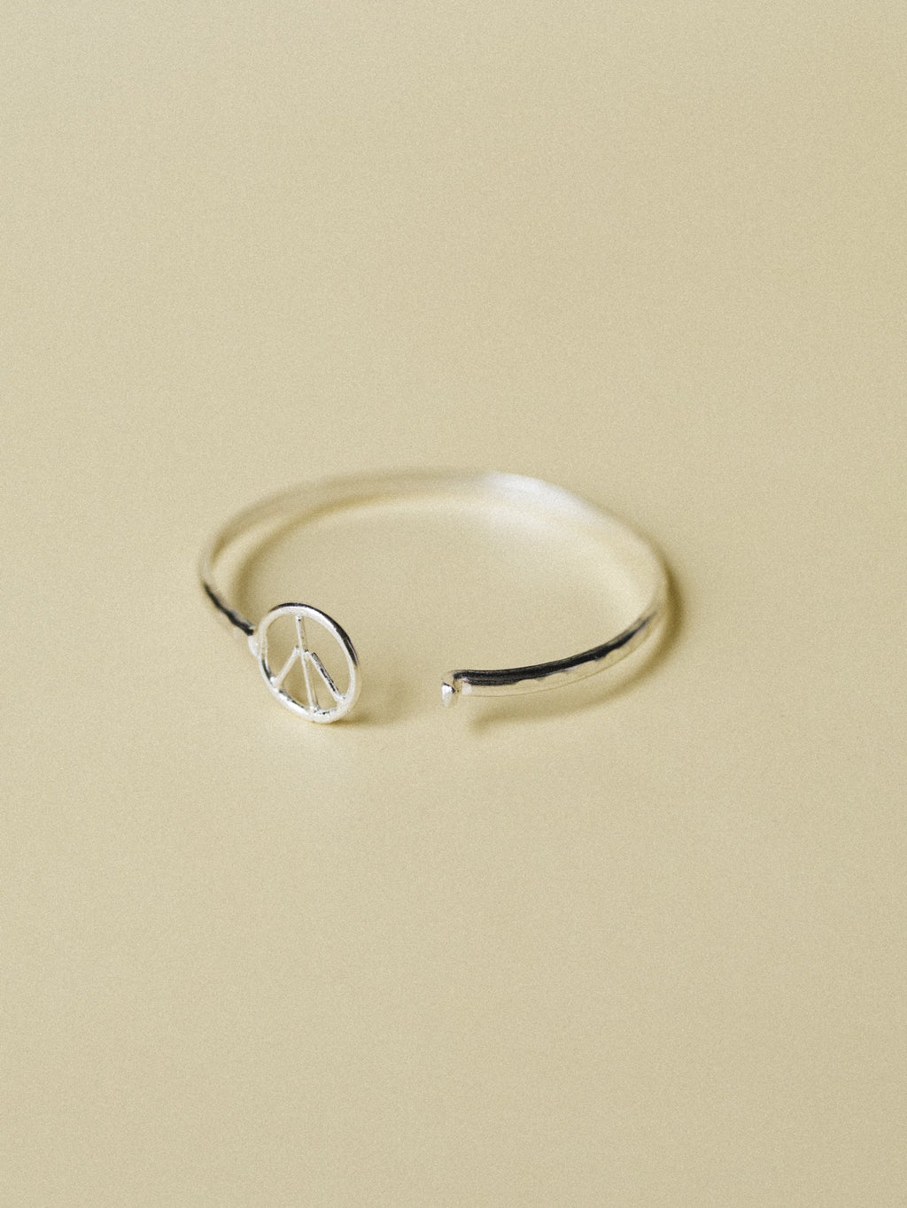Peace Bangle - Silver