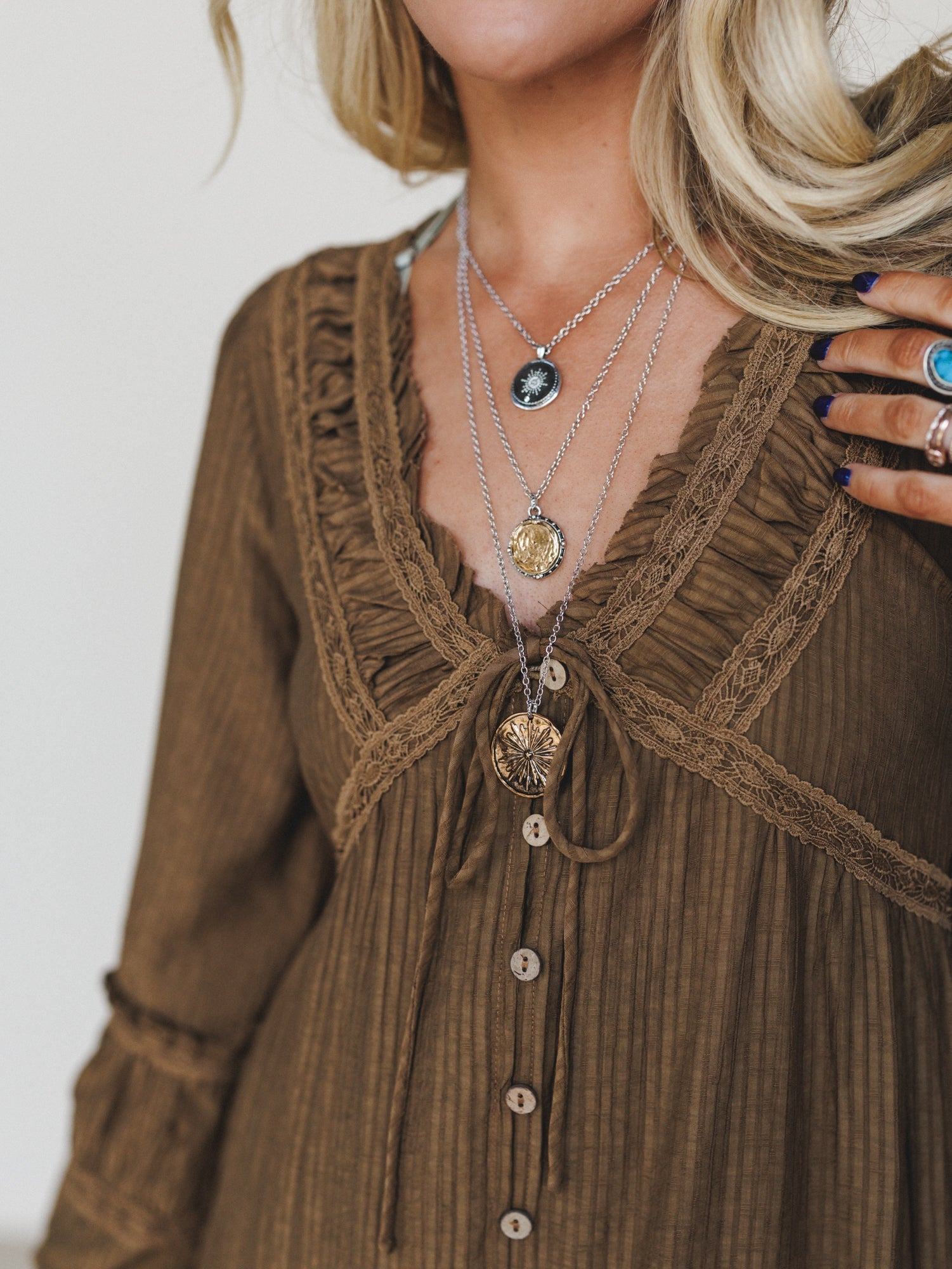 Flower Valley Necklace - Mixed Metal