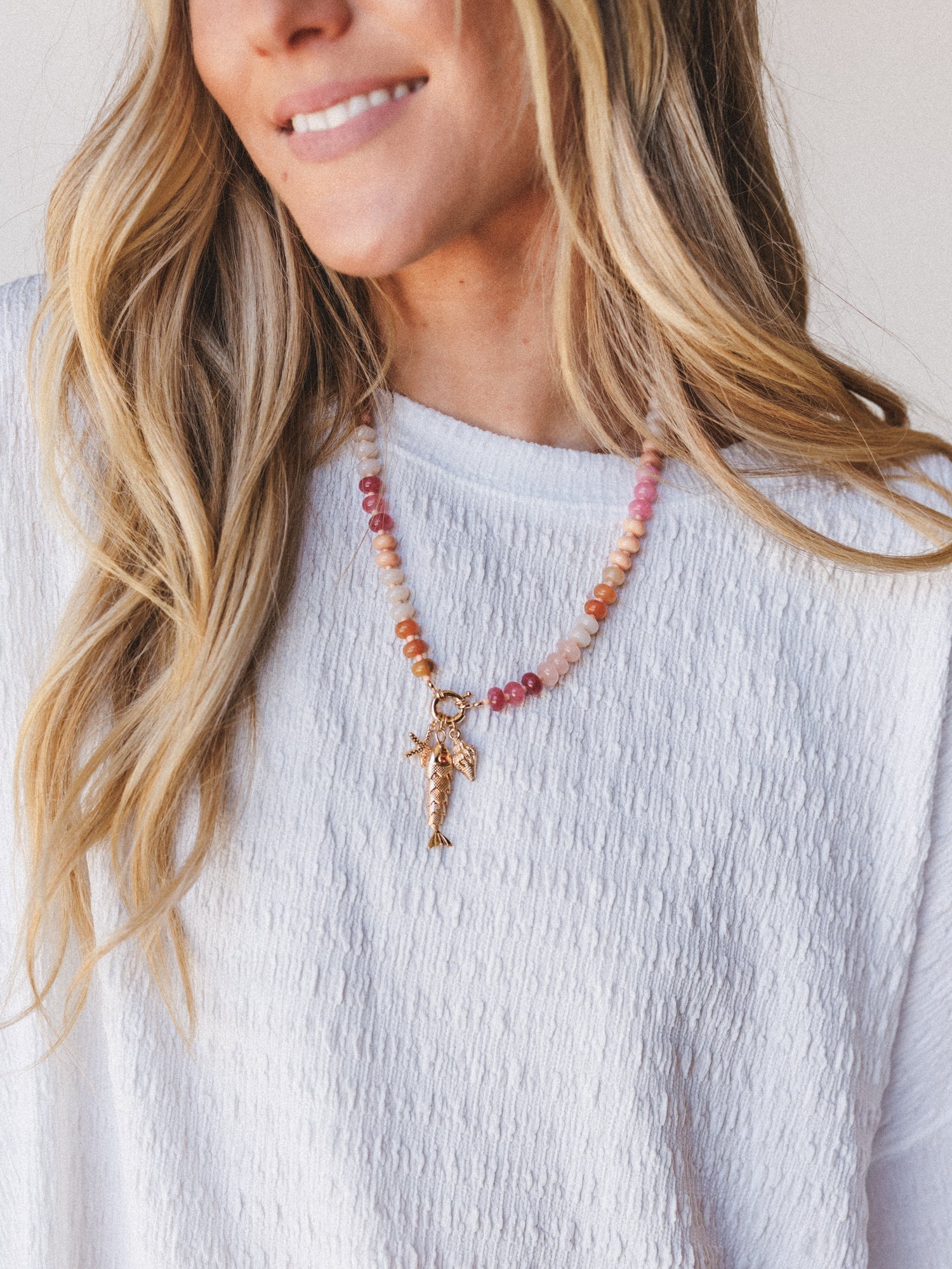 Ocean Trove Necklace - Pink