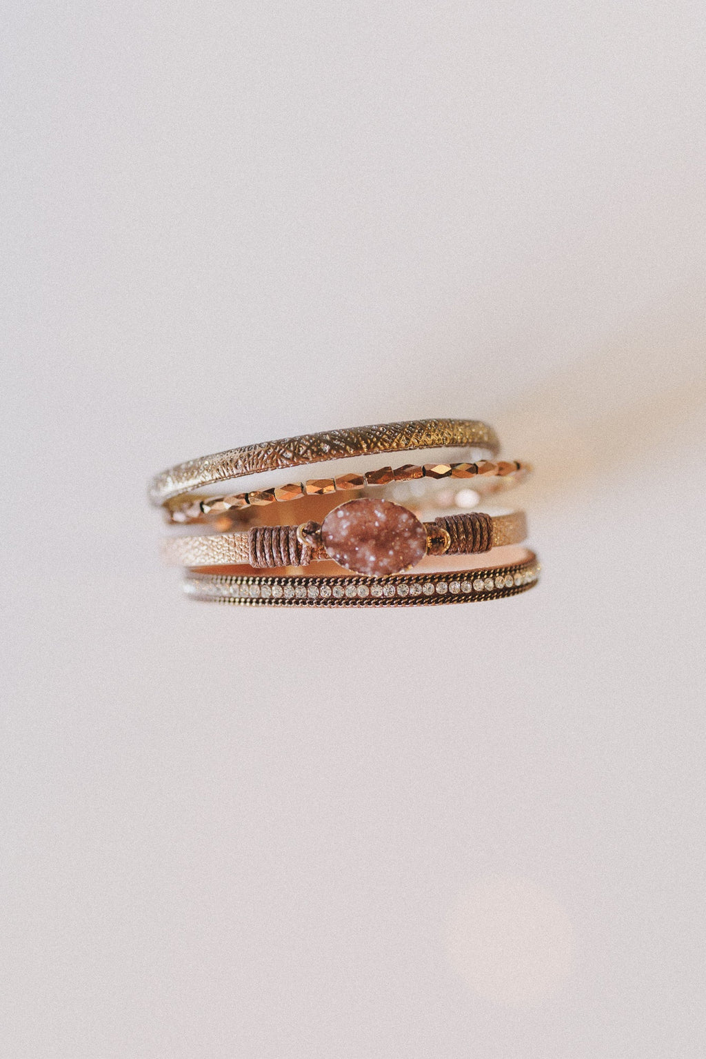 Dusty Horizon Layered Bracelet - Camel