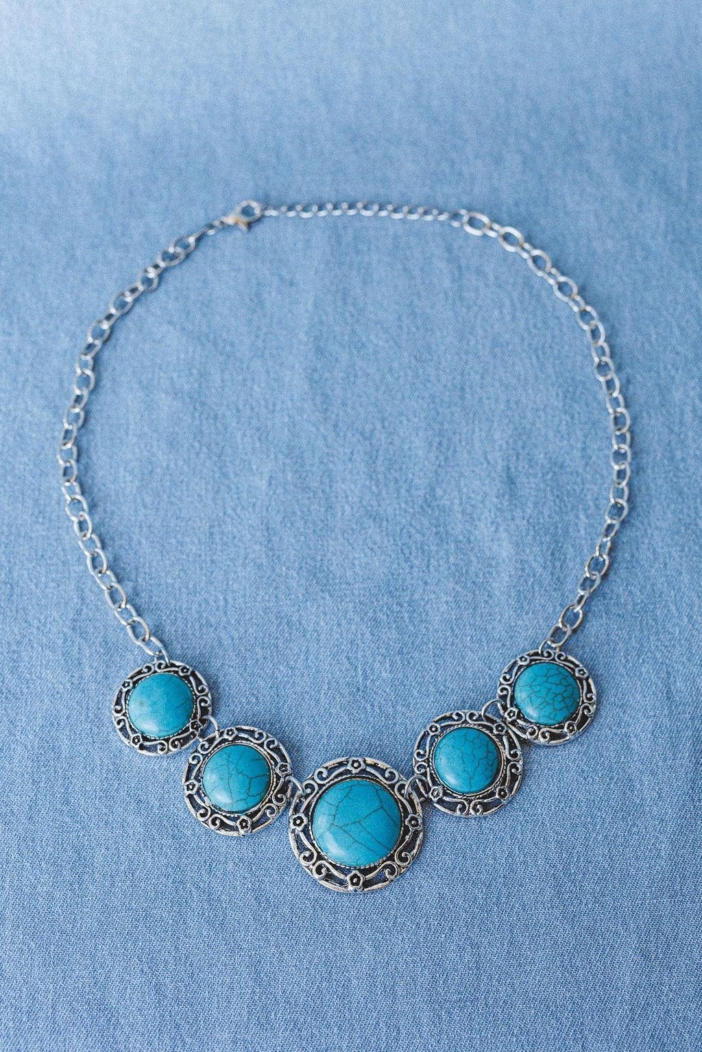 Western Moon Necklace - Turquoise